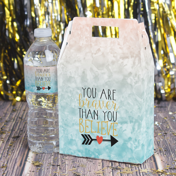 Inspirational Quotes Gable Favor Box - In Context