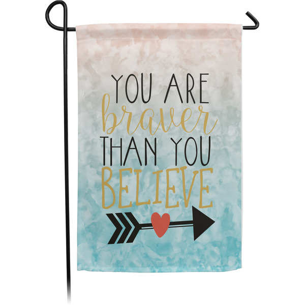 Custom Inspirational Quotes Small Garden Flag - Single Sided