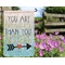 Inspirational Quotes Garden Flag - Outside In Flowers
