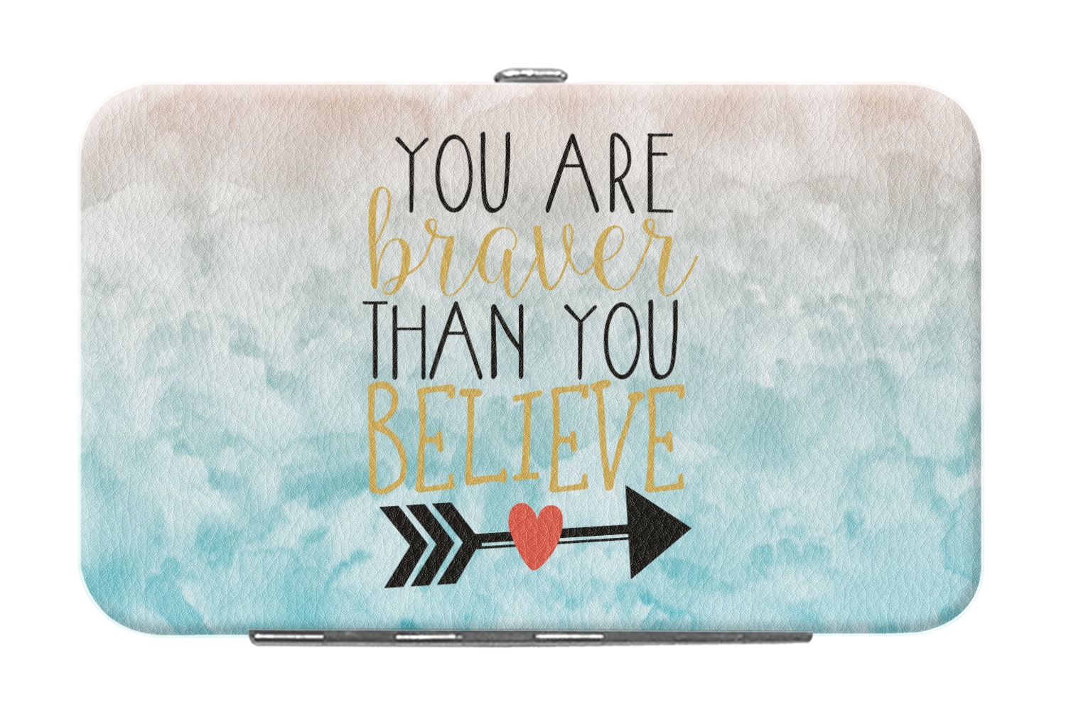 Inspirational Quotes Genuine Leather Small Framed Wallet YouCustomizeIt