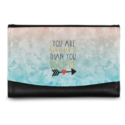 Inspirational Quotes Genuine Leather Women's Wallet - Small