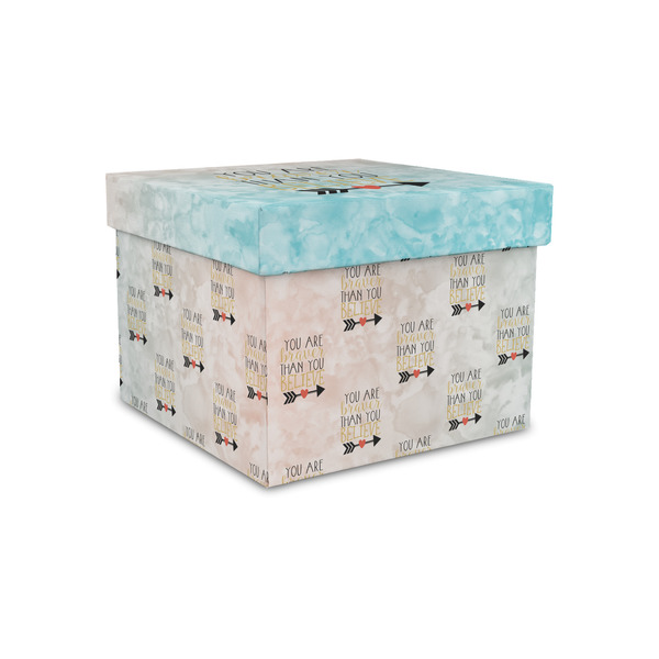 Custom Inspirational Quotes Gift Box with Lid - Canvas Wrapped - Small