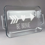 Inspirational Quotes Glass Baking Dish with Truefit Lid - 13in x 9in