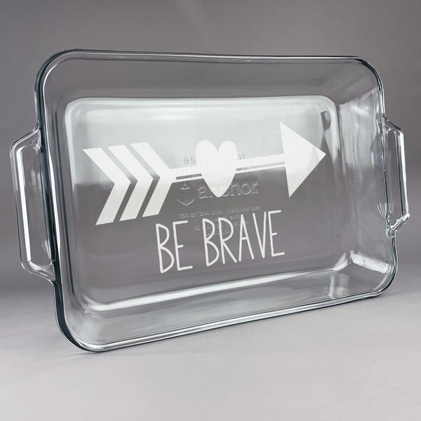 Custom Inspirational Quotes Glass Baking and Cake Dish