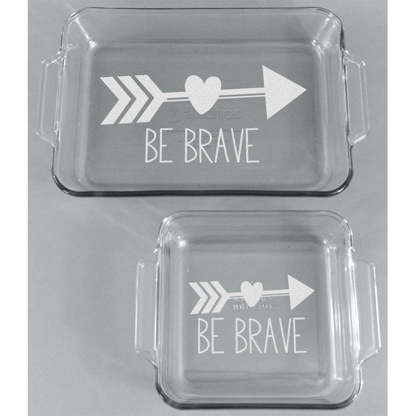 Inspirational Quotes Glass Baking Dish Set - FRONT