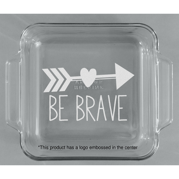 Inspirational Quotes Glass Cake Dish - APPROVAL (8x8)