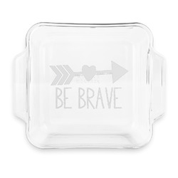 Inspirational Quotes Glass Cake Dish with Truefit Lid - 8in x 8in