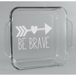Inspirational Quotes Glass Cake Dish - 8in x 8in