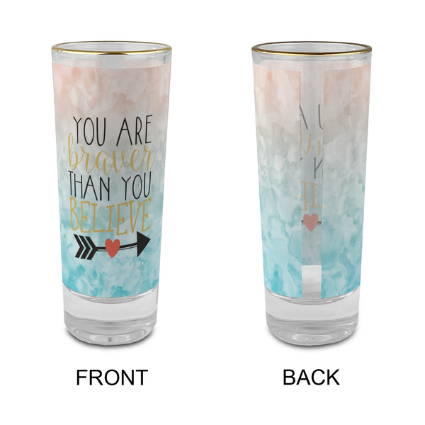 Inspirational Quotes Glass Shot Glass - 2 oz - Single - APPROVAL