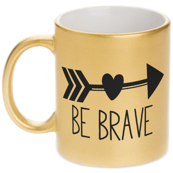 Custom Inspirational Quotes Metallic Mug