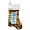 Inspirational Quotes Gold Sequin Stocking - Front