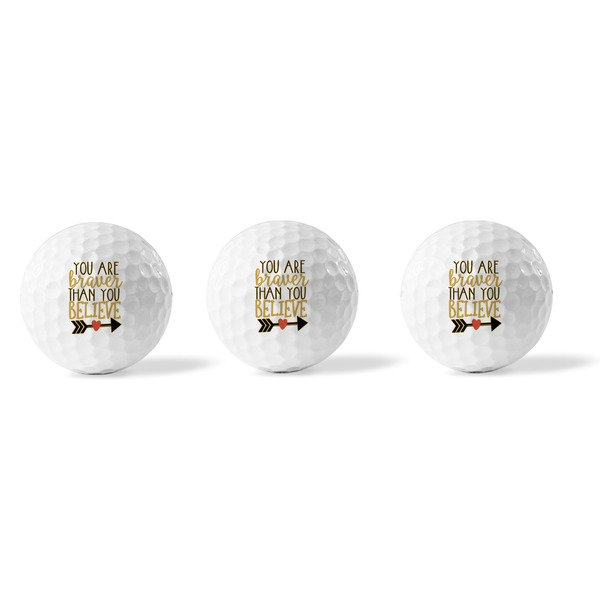 Inspirational Quotes Golf Balls - Generic - Set of 3 - APPROVAL