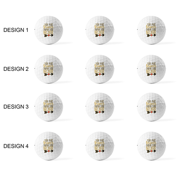 Inspirational Quotes Golf Balls - Titleist - Set of 12 - APPROVAL