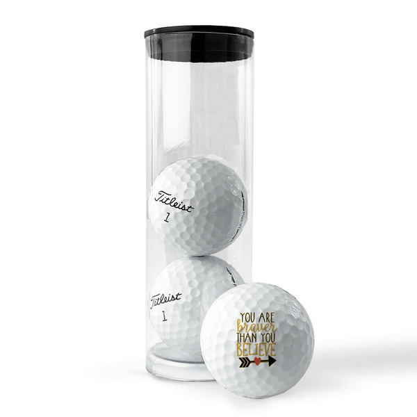 Inspirational Quotes Golf Balls - Titleist - Set of 3 - PACKAGING