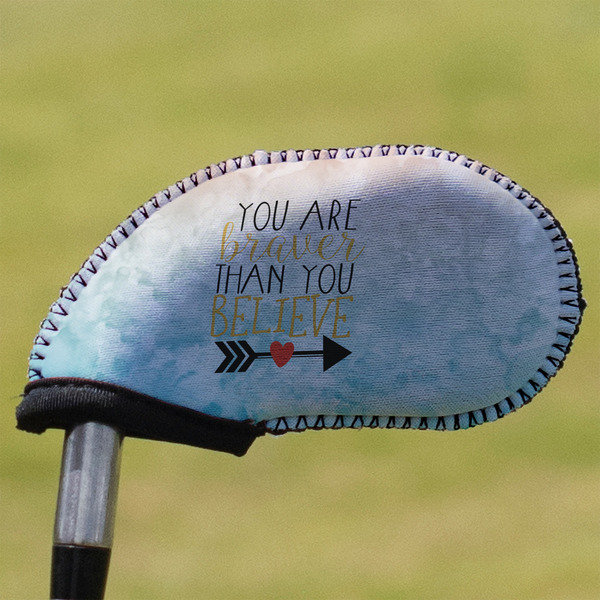 Custom Inspirational Quotes Golf Club Iron Cover