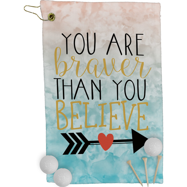 Inspirational Quotes Golf Towel (Personalized)