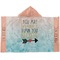 Inspirational Quotes Hooded towel