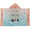 Inspirational Quotes Kids Hooded Towel