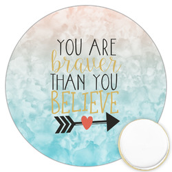Inspirational Quotes Printed Cookie Topper - 3.25"