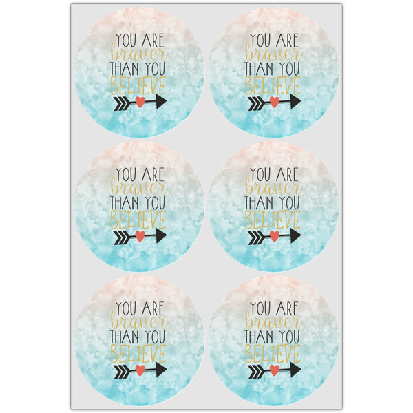 Inspirational Quotes Icing Circle - Large - Set of 6