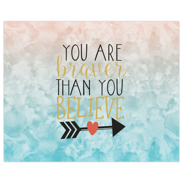 Inspirational Quotes Indoor / Outdoor Rug - 8'x10' - Front Flat