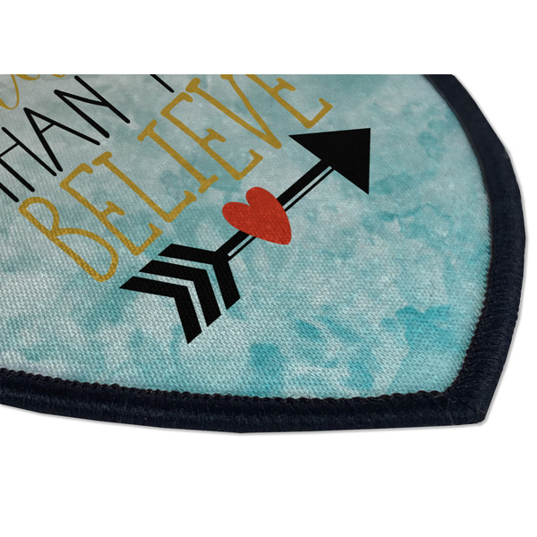 Inspirational Quotes Iron on Shield 3 Detail