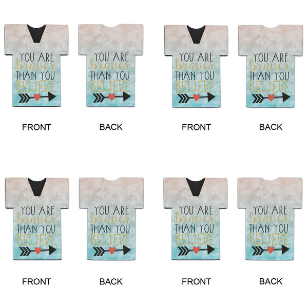 Inspirational Quotes Jersey Bottle Cooler - Set of 4 - APPROVAL