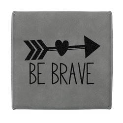 Inspirational Quotes Jewelry Gift Box - Engraved Leather Lid