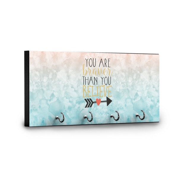 Inspirational Quotes Key Hanger - Front View with Hooks