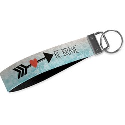 Inspirational Quotes Webbing Keychain Fob - Small