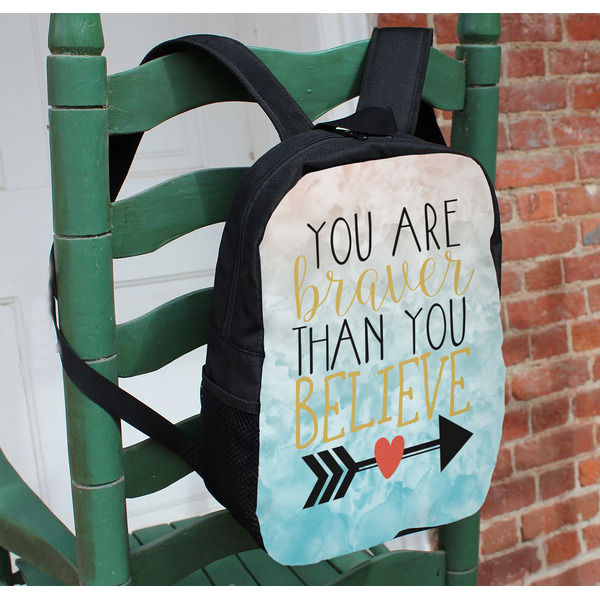 Inspirational Quotes Kids Backpack - In Context