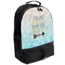 Inspirational Quotes Backpacks - Black
