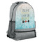 Inspirational Quotes Large Backpack - Gray - Angled View