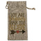 Inspirational Quotes Large Burlap Gift Bags - Front