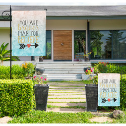 Inspirational Quotes Large Garden Flag - Single Sided