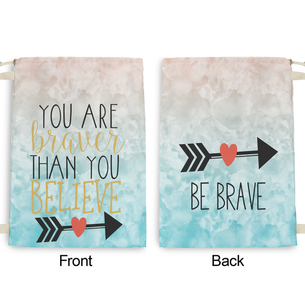 Inspirational Quotes Large Laundry Bag - Front & Back View