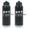 Inspirational Quotes Laser Engraved Water Bottles - Front & Back Engraving - Front & Back View
