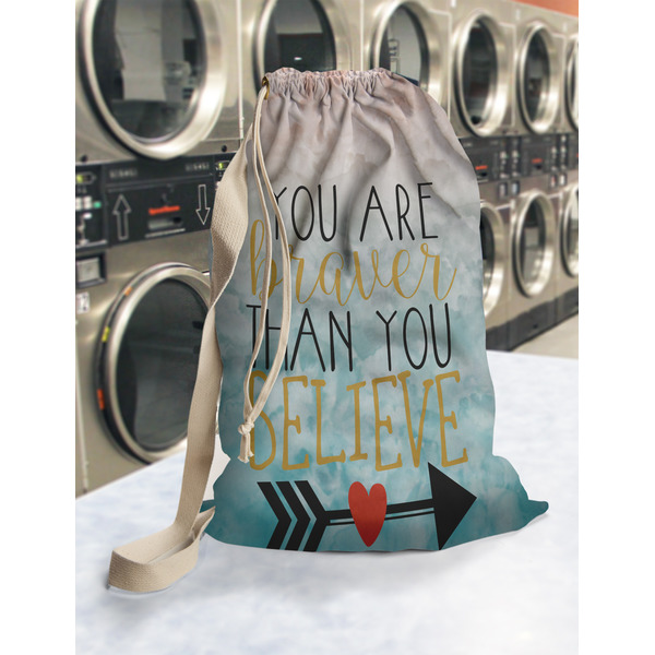 Inspirational Quotes Laundry Bag in Laundromat