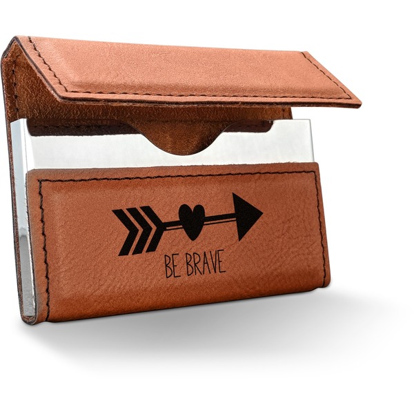 Custom Inspirational Quotes Leatherette Business Card Case