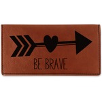 Inspirational Quotes Leatherette Checkbook Holder
