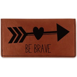 Inspirational Quotes Leatherette Checkbook Holder
