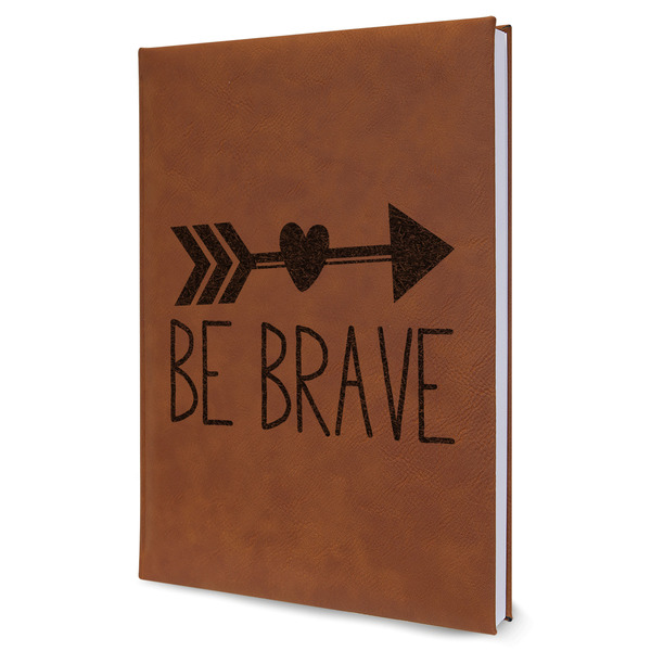 Custom Inspirational Quotes Leather Sketchbook