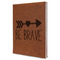 Inspirational Quotes Leather Sketchbook - Large - Single Sided