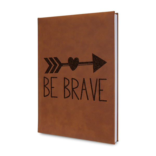 Custom Inspirational Quotes Leather Sketchbook - Small - Single Sided