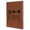 Inspirational Quotes Leatherette Journal - Large - Single Sided - Angle View