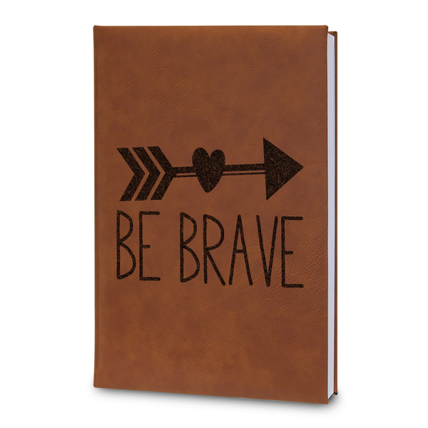 Custom Inspirational Quotes Leatherette Journal - Large - Double Sided
