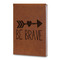 Inspirational Quotes Leatherette Journals - Large - Double Sided - Angled View