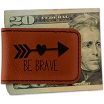 Inspirational Quotes Leatherette Magnetic Money Clip - Single Sided