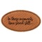 Inspirational Quotes Leatherette Oval Name Badges with Magnet - Main