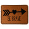 Inspirational Quotes Leatherette Patches - Rectangle